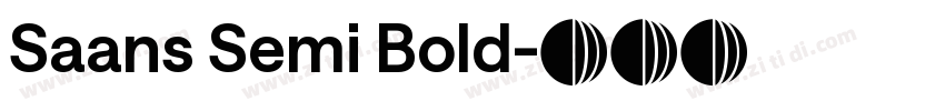 Saans Semi Bold字体转换